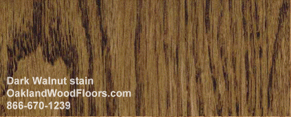 Dark walnut wood floor stain color